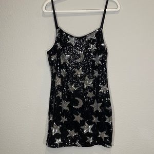 Adjustable Straps Sequin Mini Bodycon Dress